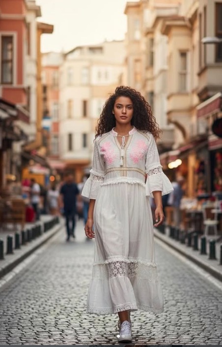 Vestido Luz Boho Rosa